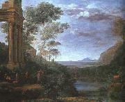 Claude Lorrain Landscape with Ascanius Shooting the Stag of Silvia oil painting picture wholesale